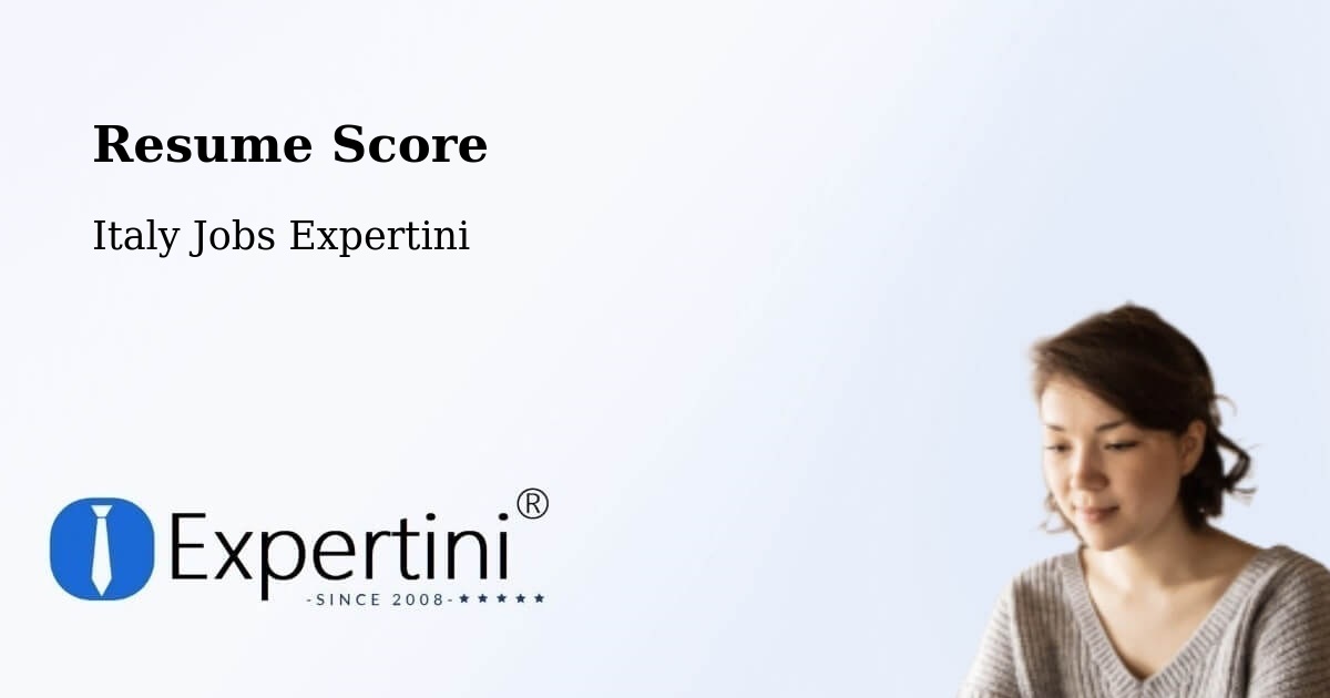 Resume Score & Job Description Match Tool – Bagnatica - Italy Jobs Expertini